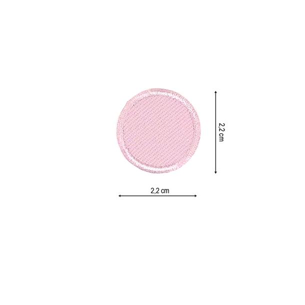 Parche termoadhesivo 22x22mm bordado Círculo