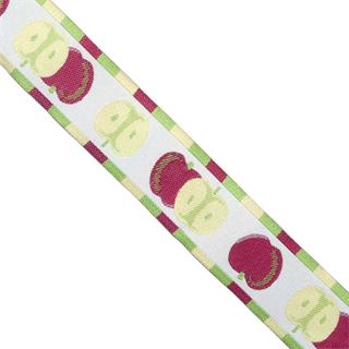 Cubrecosturas estampado manzanas 32mm