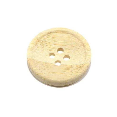 Botón madera virgen 4 agujeros. Varios tamaños