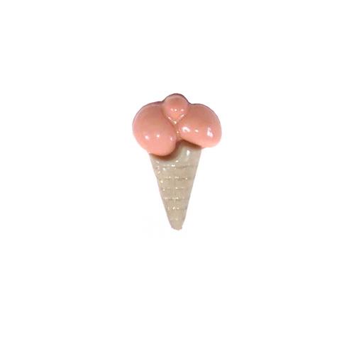 Botón infantil helado de fresa