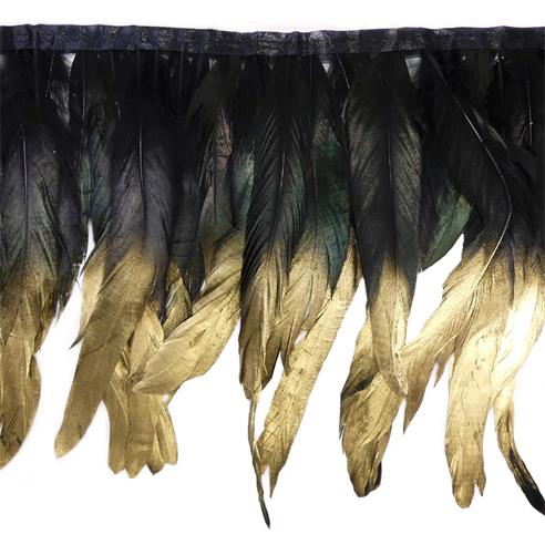 Fleco de plumas con dorado 21-24cm