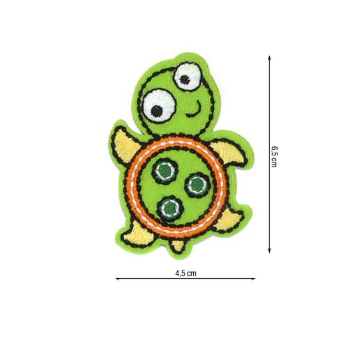 Parche termo Tortuga 45x65mm bordado