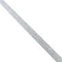 Cinta lamé al bies 10mm. Plata