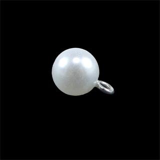 Boton perla bola t/12 blanco