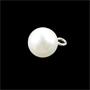 Botón de perla en bola blanco. Varios tamaños
