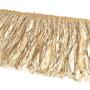 Fleco de rayon con lentejuela dorado. 12cm longitud