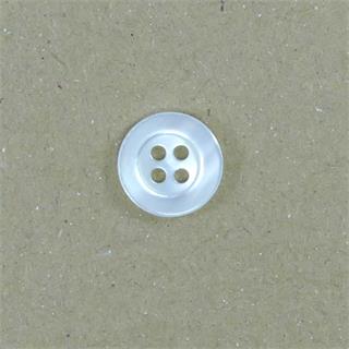 Botón de nácar 4 agujeros blanco 9mm