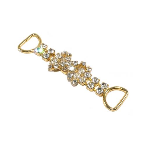 Trabilla dorada diseño lazo con strass 55mm