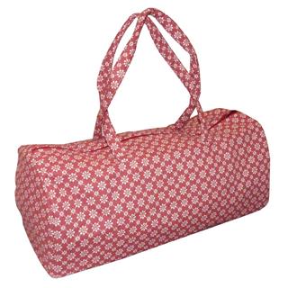 Bolsa para labores flores granate. 42x18x16cm