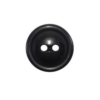 Botón para abrigo 2 agujeros negro 28mm