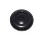 Botón abrigo 2 agujeros negro con aro interno 28mm