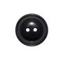 Botón clásico 2 agujeros negro aro interior 28mm