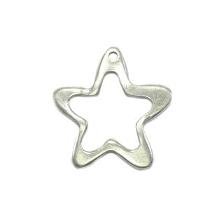 Adorno metal estrella plata 4cm