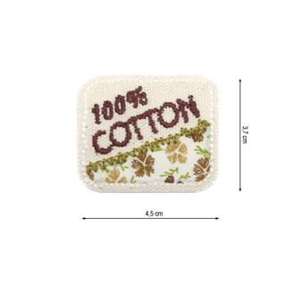 Parche termo 100% cotton 45x37mm