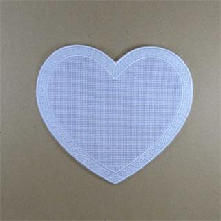 Aplicación de panamá corazón en blanco. Varios tamaños