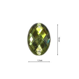 Imicristal oval 1,3x1,8cm. Varios colores