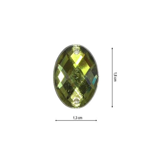 Imicristal oval 1,3x1,8cm. Varios colores