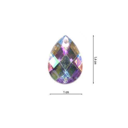 Imicristal lágrima 1x1,4cm. Varios colores