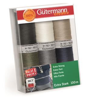 Kit de hilo para coser Gütermann extrafuerte. 6 unidades