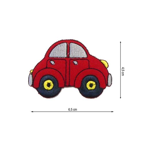 Parche termo coche rojo 65x45mm