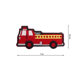Parche termo coche bomberos rojo 70x35mm