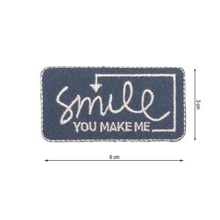 Parche termo You make me Smile 6x3cm