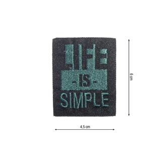 Parche termo Life is simple 45x60mm