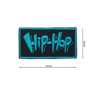 Parche termo bordado Hip-Hop 65x35mm
