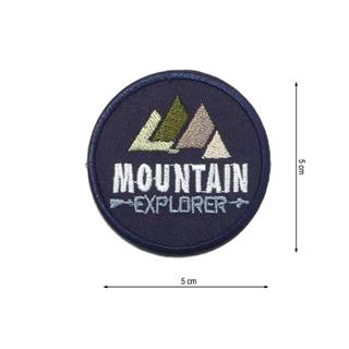 Parche termo bordado Mountain Explorer 5cm