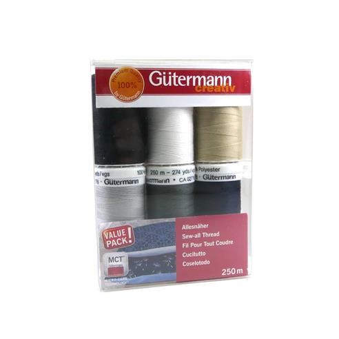 Kit de 6 hilos para coser Gütermann 250m