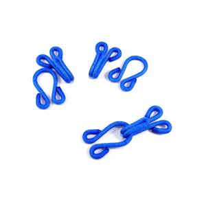 Corchetes forrados grandes. Azul y verde