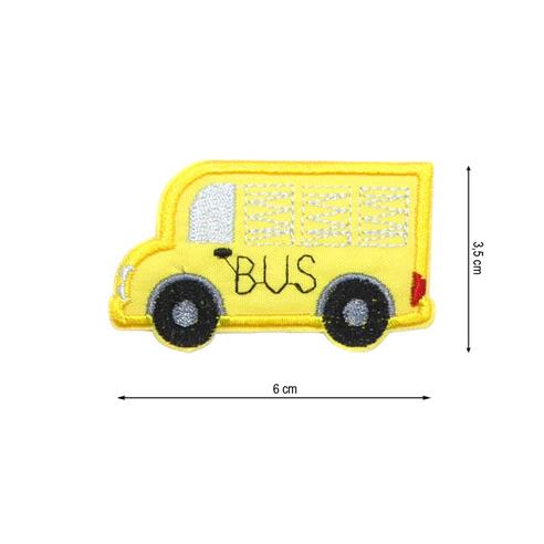 Parche termo autobús amarillo 60x35mm