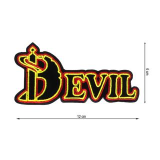 Parche bordado termo Devil 12x6cm