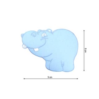 Parche termo Hipopótamo mini 9x6cm. Varios colores