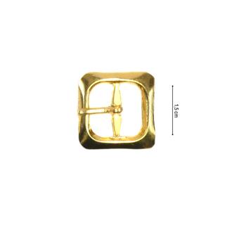 Hebilla metal dorada cuadrada 1,5cm