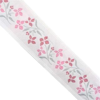 Tapacosturas bordado ramo flores rosas 55mm
