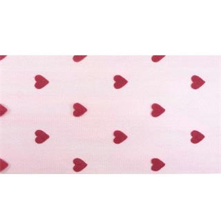 Cinta de tul estampado corazones 10cm