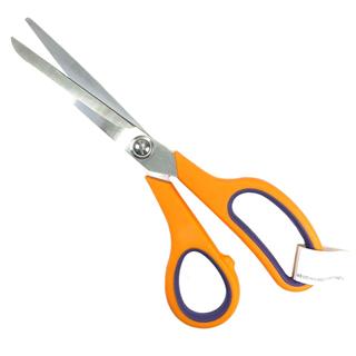 Tijera de acero de 21,5cm con mango. Varios colores
