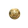 Botón metálico con escudo Constitución. Oro y plata