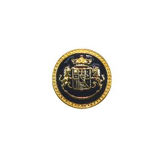 Botón metálico escudo Castilla. Varios tamaños