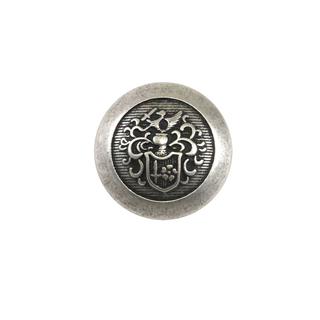 Botón metálico con escudo medieval. Varios colores y tamaños