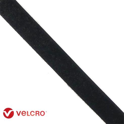 Cinta de velcro para coser 2cm. Parte suave. Blanco y negro