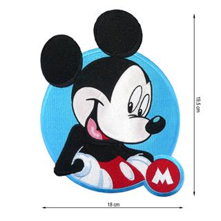 Parche termo 180x195mm bordado Mickey Mousse