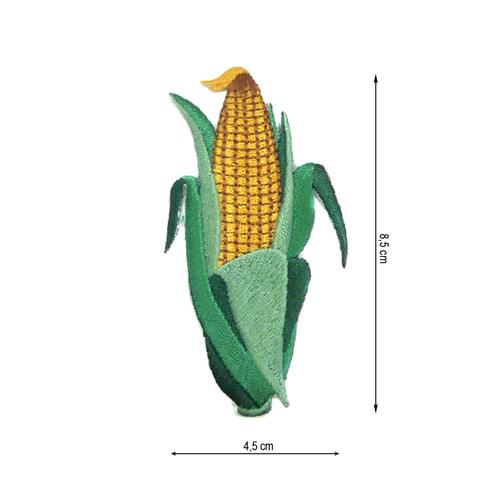 Parche termo bordado 45x85mm Mazorca maiz