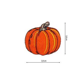 Parche termo bordado 38x38mm Calabaza