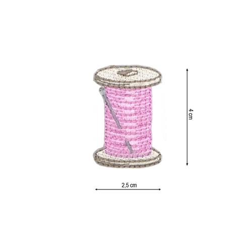 Parche termo bobina hilo 25x40mm. Varios colores