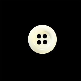 Botón de nácar de 4 agujeros grueso blanco. 1,5cm diámetro