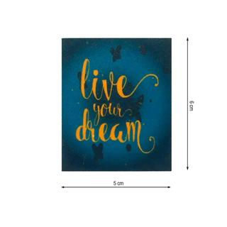 Parche termoadhesivo 50x60mm Live your dream