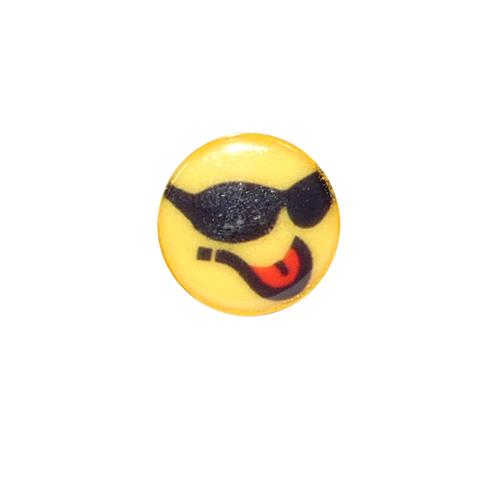 Botón emoticono gafas de sol 1,5cm