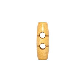 Botón de trenca en madera marrón claro 3cm